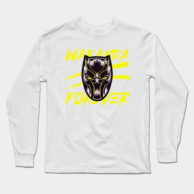 Wakanda Forever - RIP Chadwick Long Sleeve T-Shirt by Maan_POD